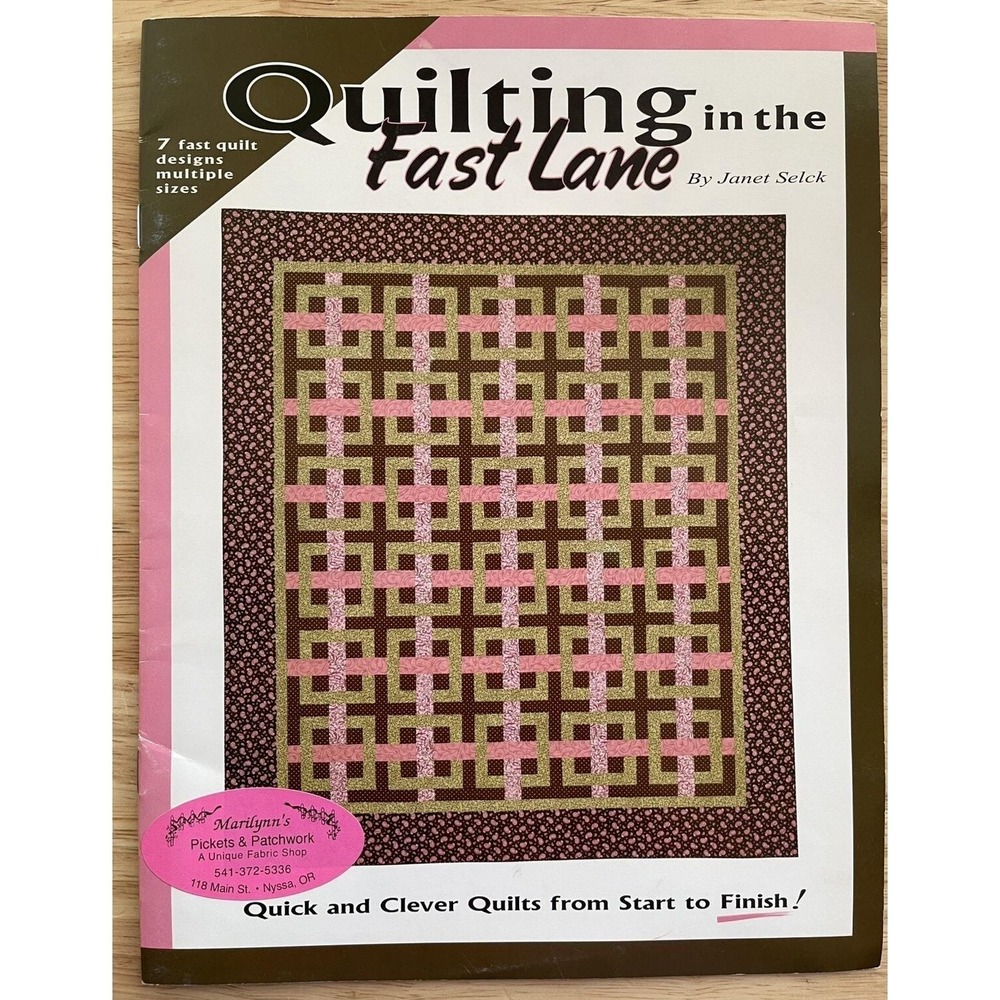 Quilting in the Fast Lane by Janet Selck Quick and Clever Quilts Pattern Booklet